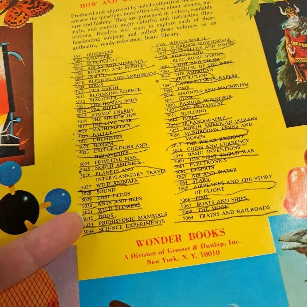 Vintage The How & Why Wonder‎ Book Of Prehistoric Mammals kids 1972 animals pics